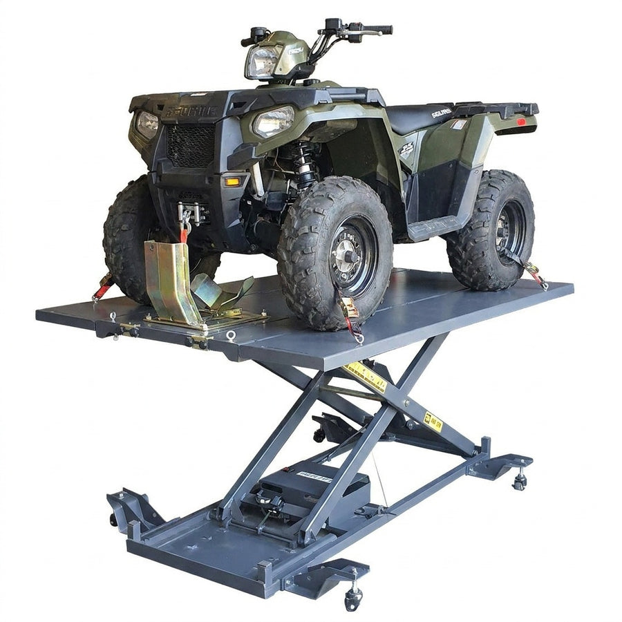 Commercial 1000kg Hydraulic Motor Bike, Cycle Lift Table Hoist For 4 Wheel Motorbikes OPK-ME-2200