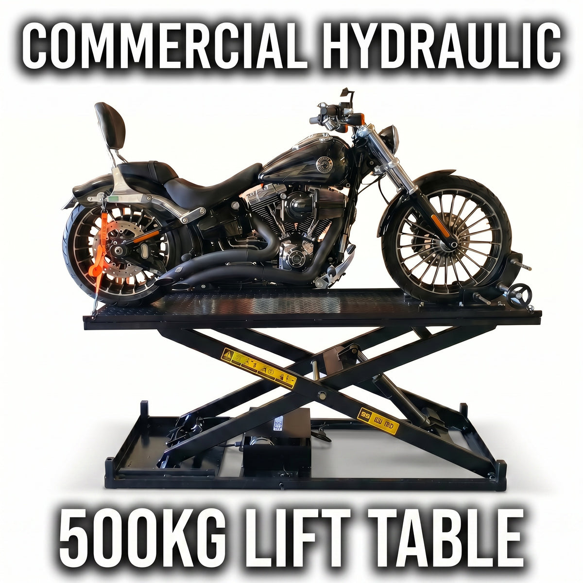 Motor Bike, Cycle 520Kg Large Commercial Hydraulic Lift Table Hoist With Bonus Jack OPK-ME500