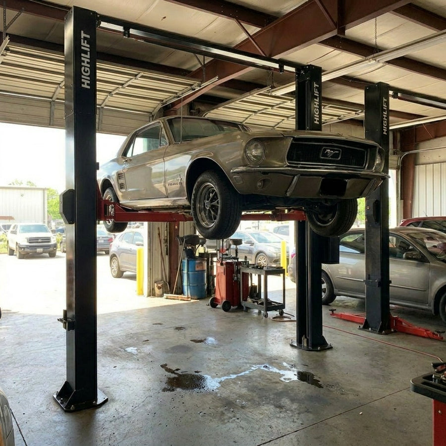 4.5 Tonne Clear Floor Car Hoist Single Point Release YL-340