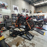 Motor Bike, Cycle 520Kg Large Commercial Hydraulic Lift Table Hoist With Bonus Jack OPK-ME500