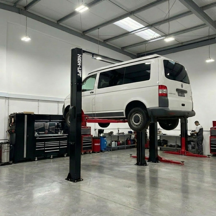 4.5 Tonne Clear Floor Car Hoist Single Point Release 2020mm Lift Height, 4 x 3 Stage arms YL-345