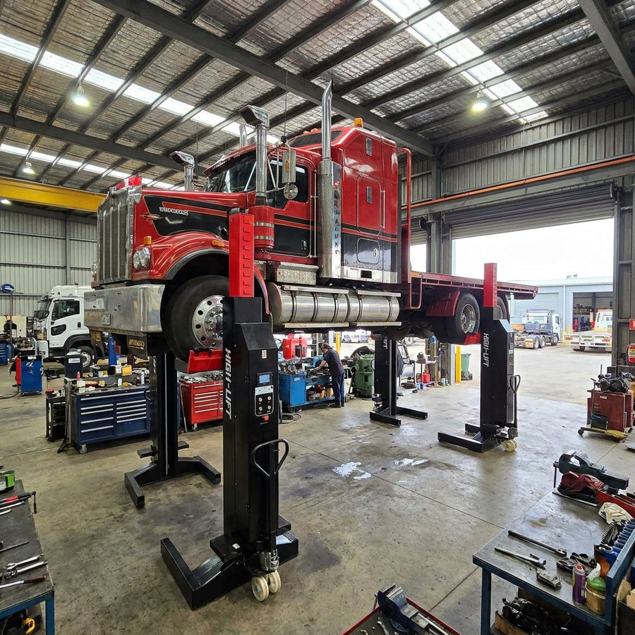 Wireless Mobile Truck, Bus, Forklift. Caravan, Tractor Column Lift Hoist 10Tonne Per Column