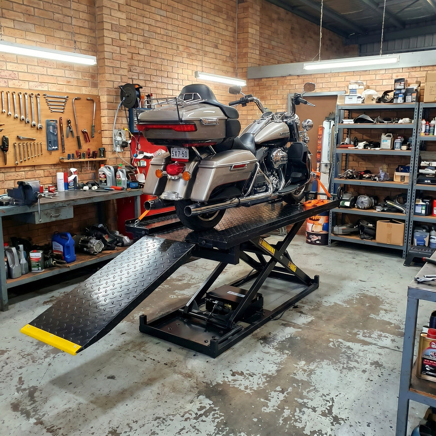 Motor Bike, Cycle 520Kg Large Commercial Hydraulic Lift Table Hoist With Bonus Jack OPK-ME500
