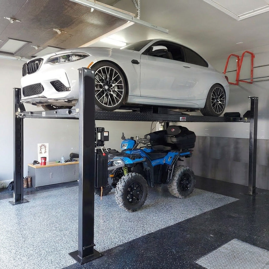 Highlift AYL4000-H 4 Post Car Hoist 4 Tonne Extra High Workshop Storage Hoist