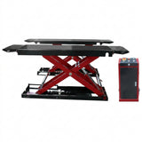 Highlift YL640BE CAR SCISSOR LIFT Max Lift Capacity 4 Tonne, Electric Locks Wheel Kit & Rubber Pads