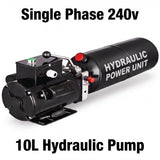 Single Phase 240v 10amp Car Hoist Hydraulic Pump Power Pack 10L Steel Tank
