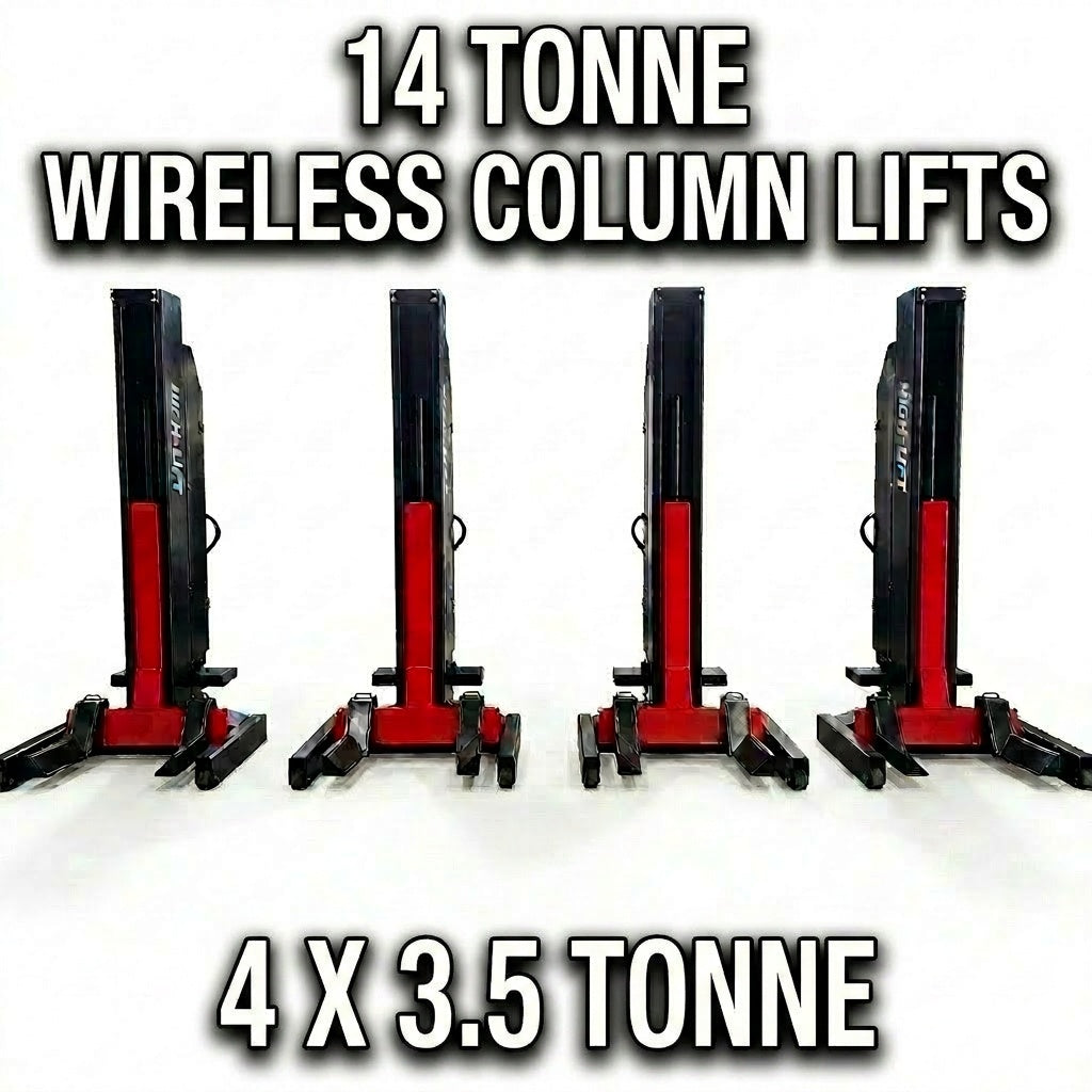 Wireless Mobile Truck Column Lift Hoists, Bus, Forklift. Caravan, Lift Hoist 14 Tonne, 3.5Tonne Per Column
