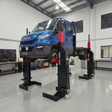 Wireless Mobile Truck Column Lift Hoists, Bus, Forklift. Caravan, Lift Hoist 14 Tonne, 3.5Tonne Per Column