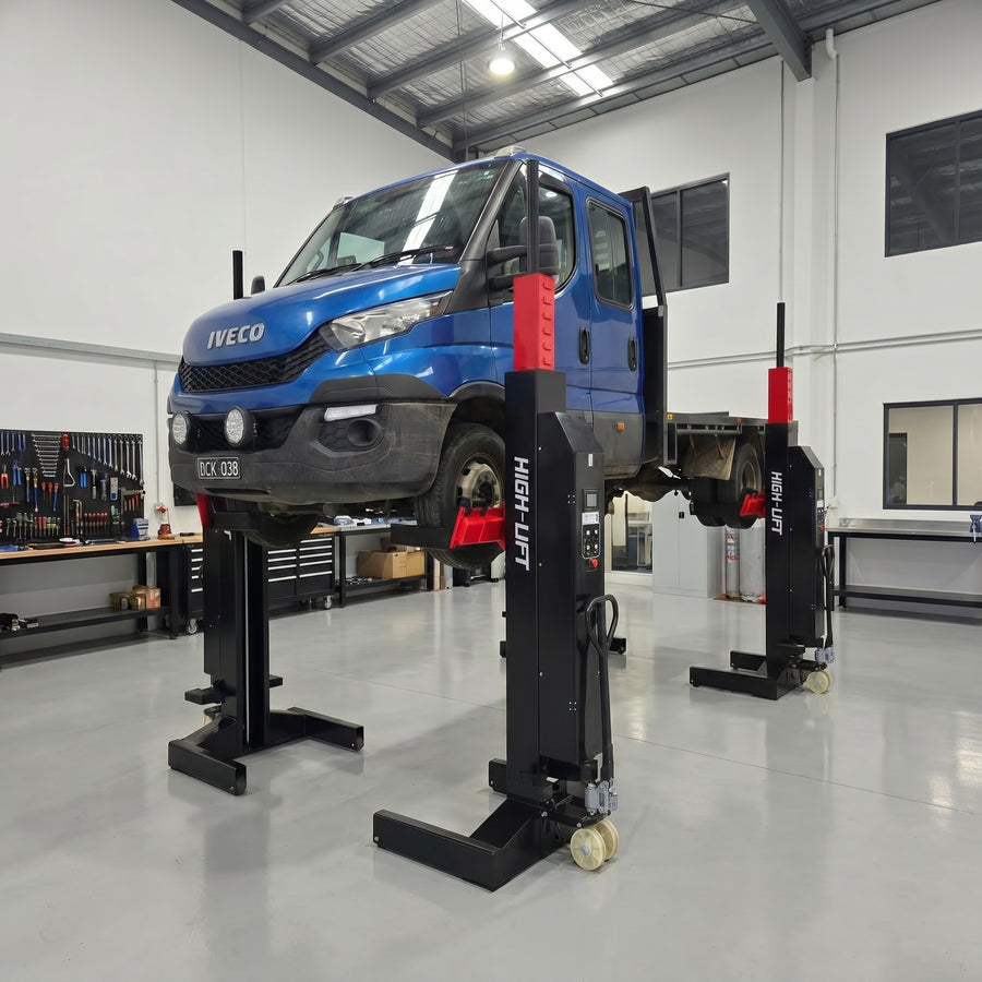 Wireless Mobile Truck Column Lift Hoists, Bus, Forklift. Caravan, Lift Hoist 14 Tonne, 3.5Tonne Per Column