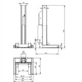 Wireless Mobile Truck Column Lift Hoists, Bus, Forklift. Caravan, Lift Hoist 14 Tonne, 3.5Tonne Per Column