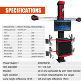 V3D-KL 3D Car Wheel Aligner, Laser Wheel Alignment Machine Automatic Lateral Beam