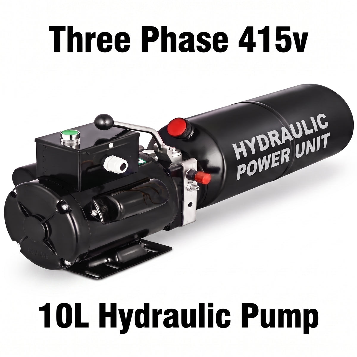 Three Phase 415v 10amp Car Hoist Hydraulic Pump Power Pack 10L Steel Tank