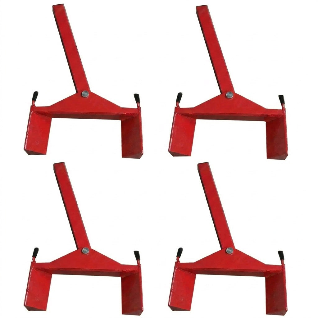 Set of 4 Car Hoist Wheel, Tyre Engaging Adapters Suitable for Electric Vehicles & Car Storage On 2 Post Hoists