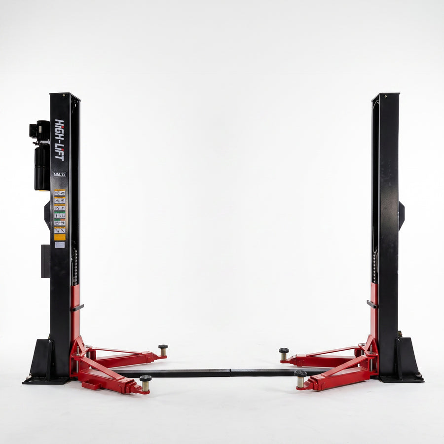 6.0 Tonne YL-550E Base Plate Car Hoist Extra High Columns, Electric Lock Release 6000kg