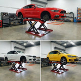 Highlift YL635BE CAR SCISSOR LIFT Max Lift Capacity 3.5Tonne With Electric Locks, Wheel Kit & Rubber Pads