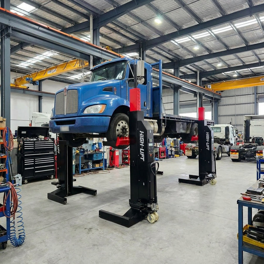 Wireless Mobile Truck Column Lift, Bus, Forklift. Caravan, Lift Hoist 30Tonne, 7.5 Ton per column