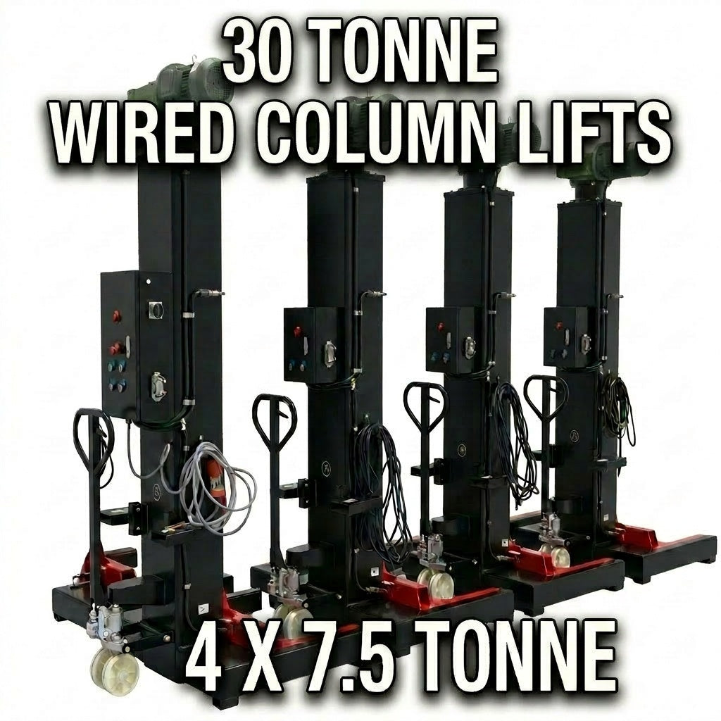 Mobile Truck, Bus, Forklift Column Lift Hoist 7.5Tonne Per Column 30Ton, 3phase AA-4C