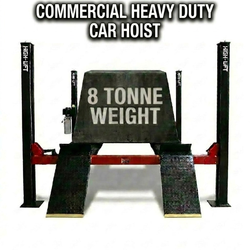 Highlift YL-8000 8 Tonne 4 Post Truck, Car Commercial Use Hoist with Air Safety Locks