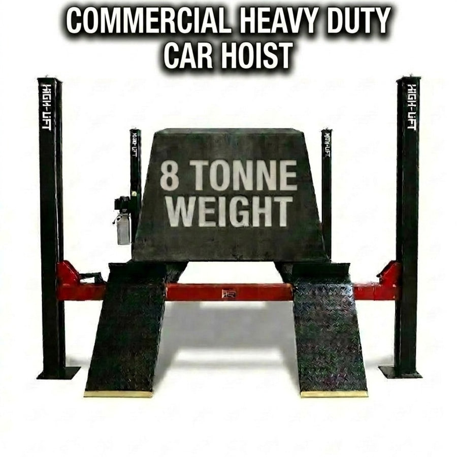 Highlift YL-8000 8 Tonne 4 Post Truck, Car Commercial Use Hoist with Air Safety Locks
