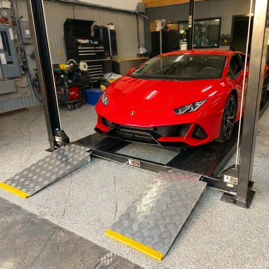 Car Hoist Light Weight Aluminium Ramps To Suit AYL-4000, AYL-4000H, YL-9FW and YL-11FW 4 Post Car Hoists