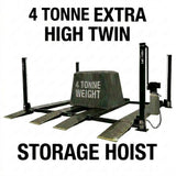 Highlift YL-9FW Twin Parking Storage Hoist 4 Tonne Twin Storage Car Hoist Extra High Lift 2200mm