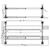 Highlift YL-12, 12 Ton 4 Post Truck Hoist Extra Long 7.5Meters