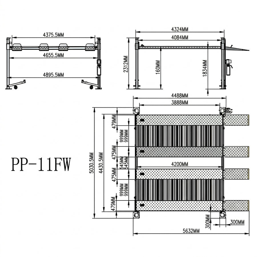 Highlift YL-11FW Twin Car Parking Storage Hoist 5 Tonne