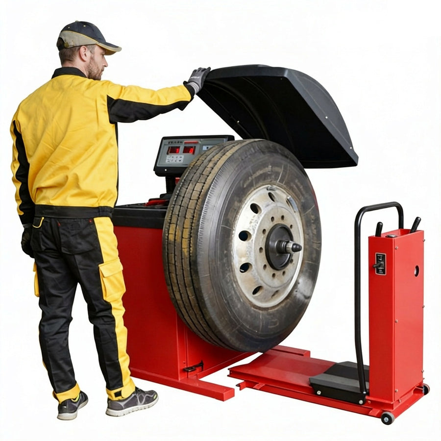 Truck, Bus and Car Wheel Balancer with Air Assist Lift - DS-90E1
