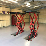 YL635K Inground Car Scissor Lift 3.5Tonne Full Lift Height 2000mm