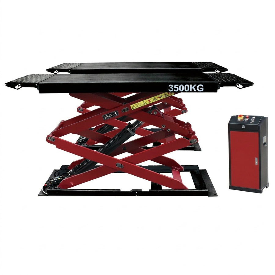 Highlift YL635FW Full Rise Car Scissor Lift 3.5 Tonne Full Height 1800mm