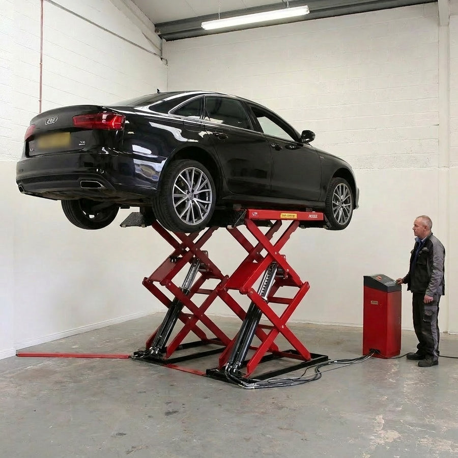 Highlift YL635FW Full Rise Car Scissor Lift 3.5 Tonne Full Height 1800mm