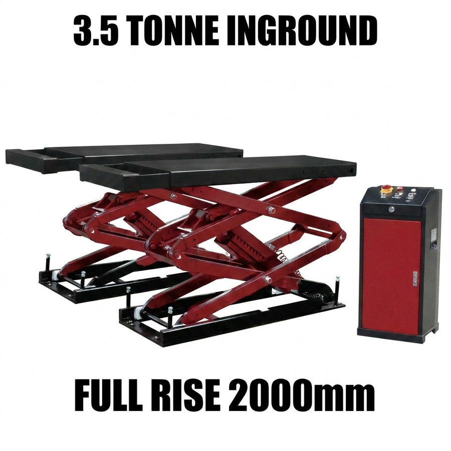 YL635K Inground Car Scissor Lift 3.5Tonne Full Lift Height 2000mm