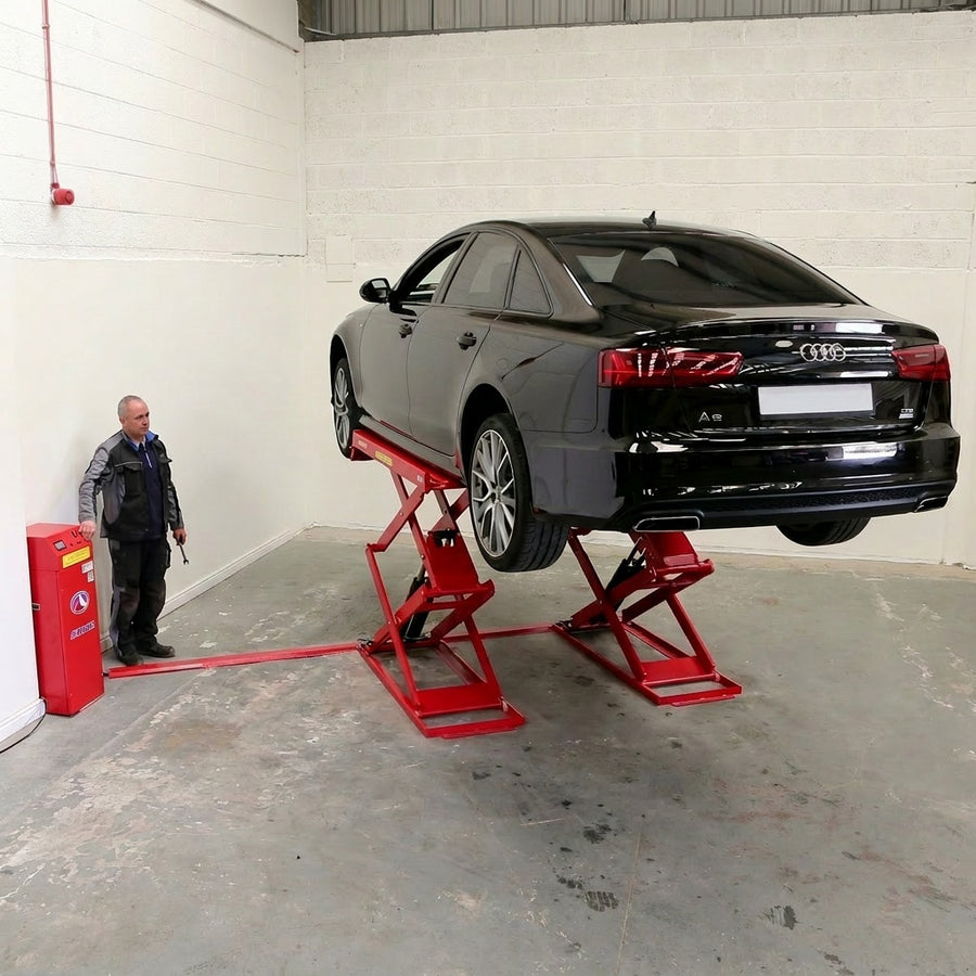 Highlift YL635FW Full Rise Car Scissor Lift 3.5 Tonne Full Height 1800mm