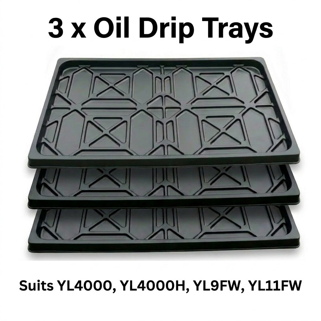 Plastic Oil Drip Trays Set Of 3 to Suit 4 Post Car Hoist Model YL-4000, YL-4000H, YL-9FW, YL-11FW 950mm Wide