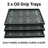 Plastic Oil Drip Trays Set Of 3 to Suit 4 Post Car Hoist Model YL-4000, YL-4000H, YL-9FW, YL-11FW 950mm Wide