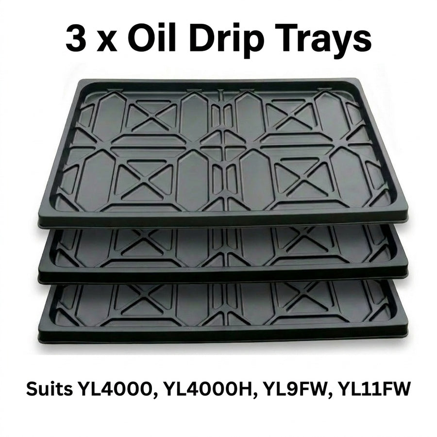Plastic Oil Drip Trays Set Of 3 to Suit 4 Post Car Hoist Model YL-4000, YL-4000H, YL-9FW, YL-11FW 950mm Wide
