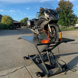 Commercial 1000kg Hydraulic Motor Bike, Cycle Lift Table Hoist For 4 Wheel Motorbikes OPK-ME-2200