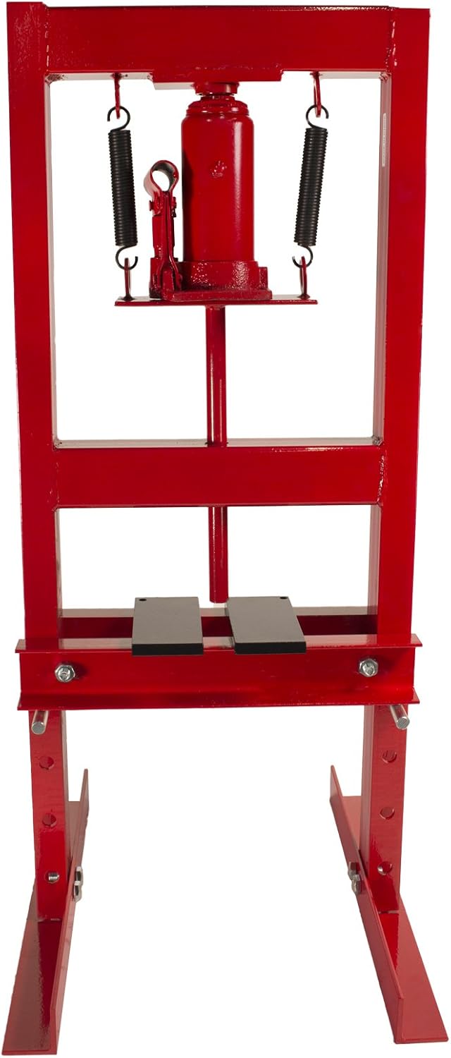 6-Ton Hydraulic Shop Floor Press with Press Plates and H Frame is Ideal for Gears and Bearings (inc GST)