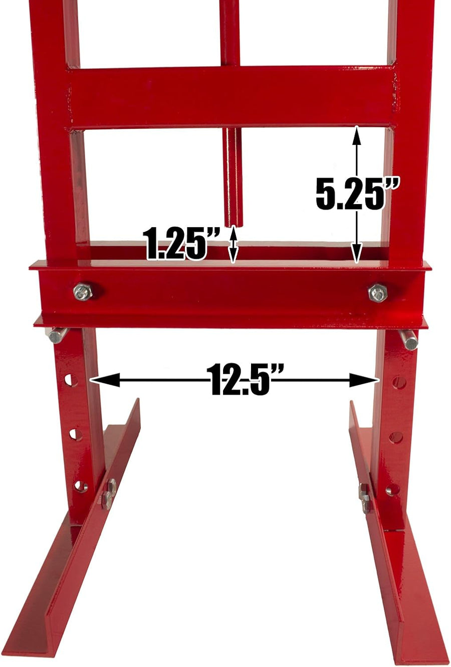 6-Ton Hydraulic Shop Floor Press with Press Plates and H Frame is Ideal for Gears and Bearings (inc GST)