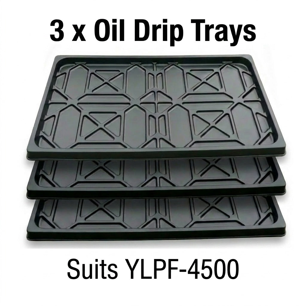 Plastic Oil Drip Trays Set Of 3 to Suit 4 Post Car Hoist Model YLPF-4500 1100mm Wide