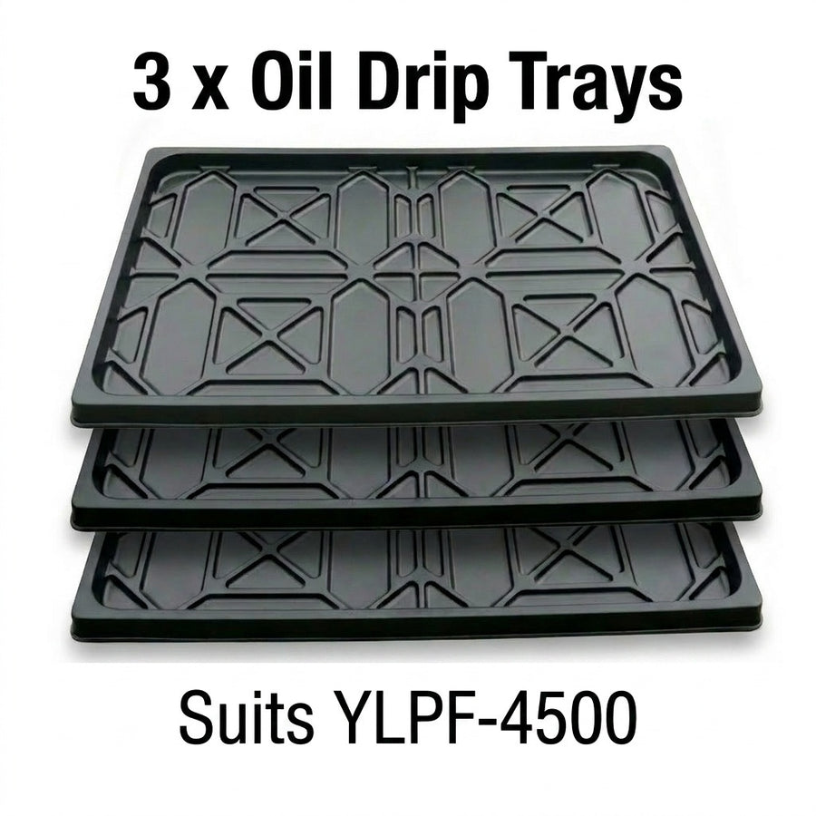 Plastic Oil Drip Trays Set Of 3 to Suit 4 Post Car Hoist Model YLPF-4500 1100mm Wide