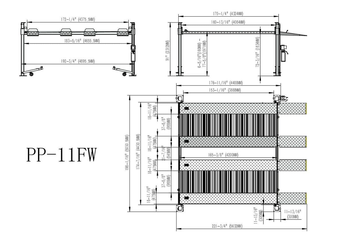 Highlift YL-11FW Twin Car Parking Storage Hoist 5 Tonne