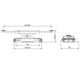 RJQ-3500 Air Operated 2 Tonne Pneumatic Car Hoist Rolling Bridge Jack Suits AYL4000, AYL4000H