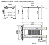 Highlift AYL4000 4 Post Car Storage Workshop Storage Hoist 4 tonne