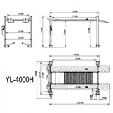Highlift AYL4000-H 4 Post Car Hoist 4 Tonne Extra High Workshop Storage Hoist