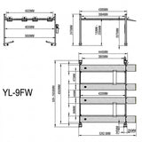 Highlift YL-9FW Twin Parking Storage Hoist 4 Tonne Twin Storage Car Hoist Extra High Lift 2200mm