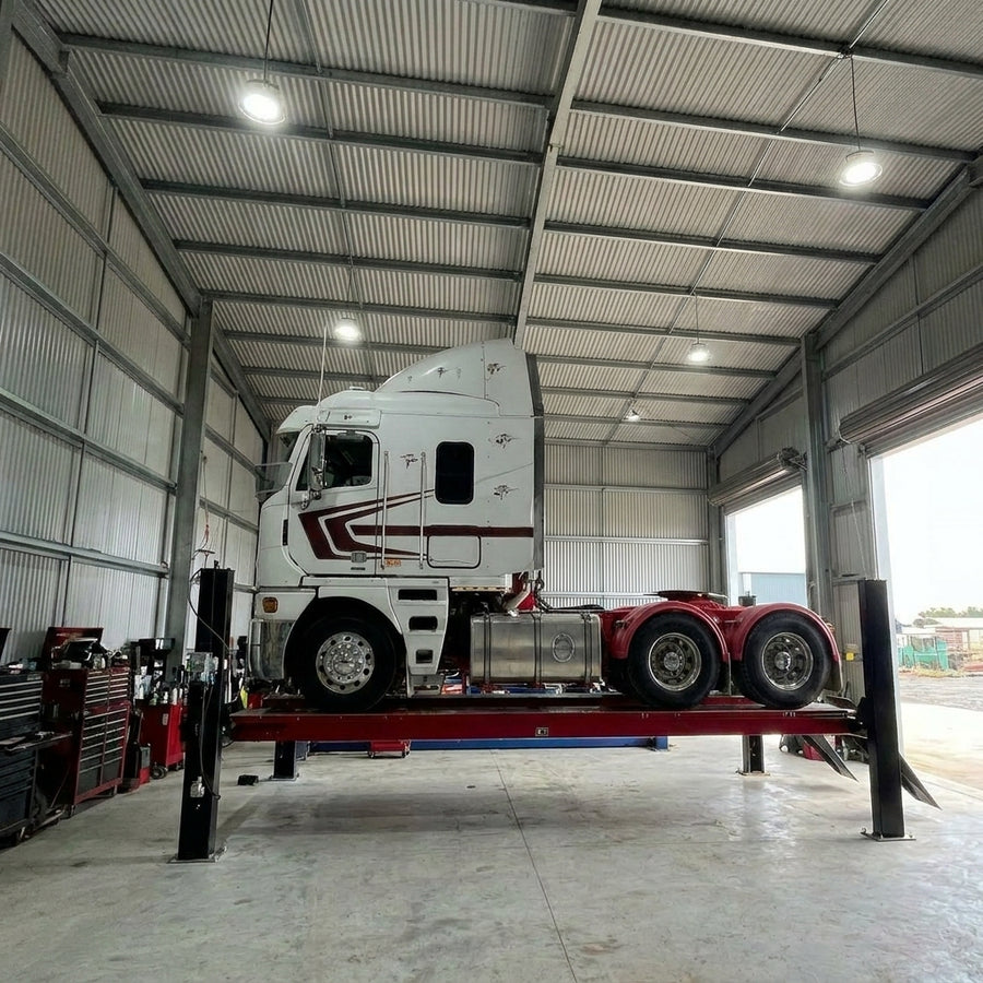 Highlift YL-12, 12 Ton 4 Post Truck Hoist Extra Long 7.5Meters