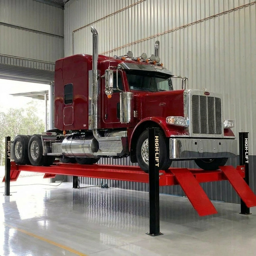 Highlift YL-12, 12 Ton 4 Post Truck Hoist Extra Long 7.5Meters