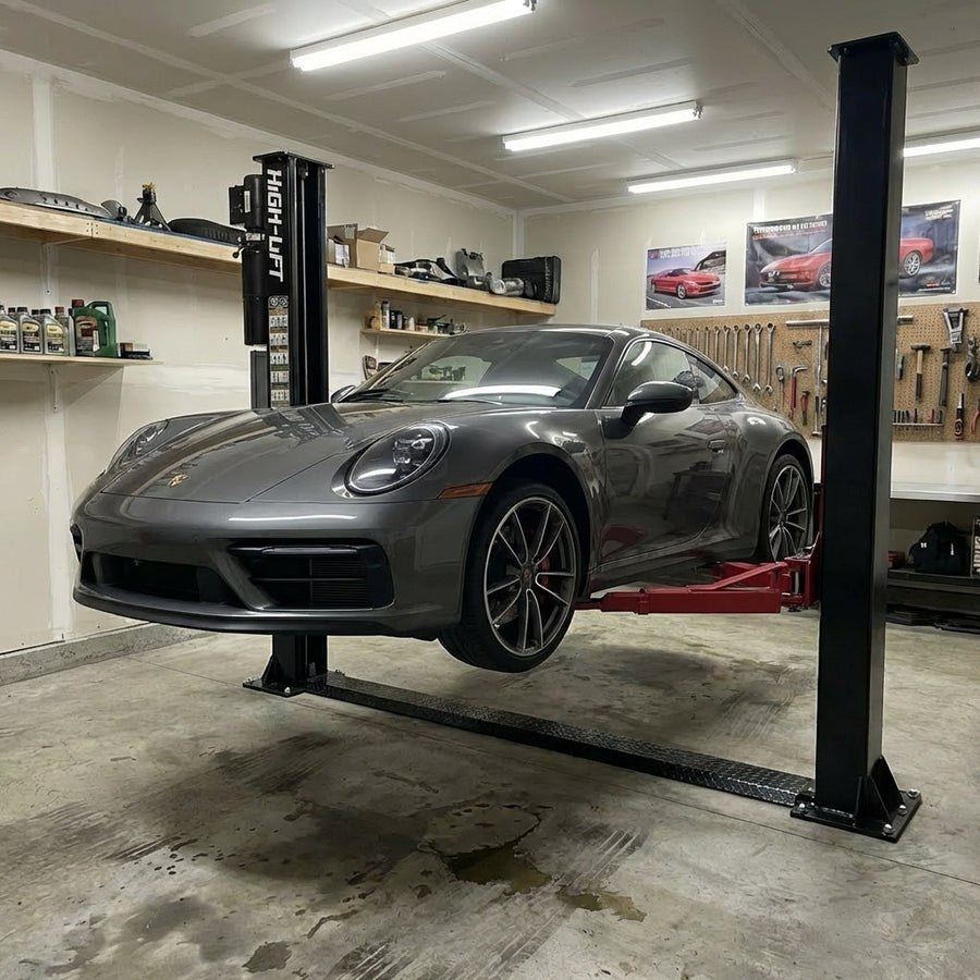 2.4m High Low Profile 4.5 Tonne Base Plate Car Hoist Electric Locks Suitable for Home Garage - YL-240SE