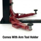 2.4m High Low Profile 4.5 Tonne Base Plate Car Hoist Electric Locks Suitable for Home Garage - YL-240SE